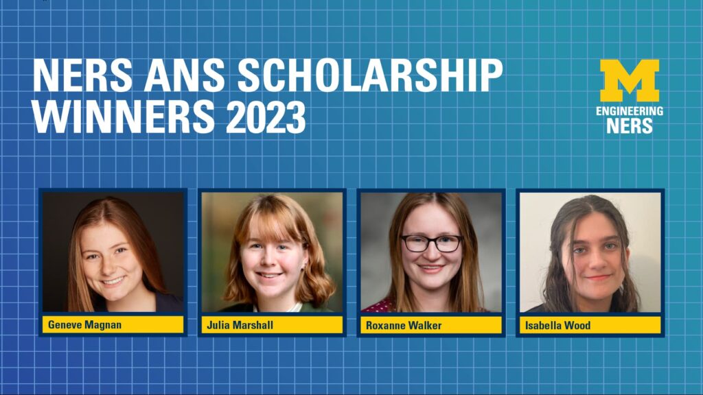 NERS Students Geneve Magnan, Julia Marshall, Roxanne Walker, and Isabella Wood win ANS Scholarships