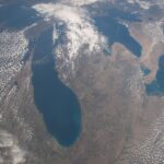 aerial view of great lakes