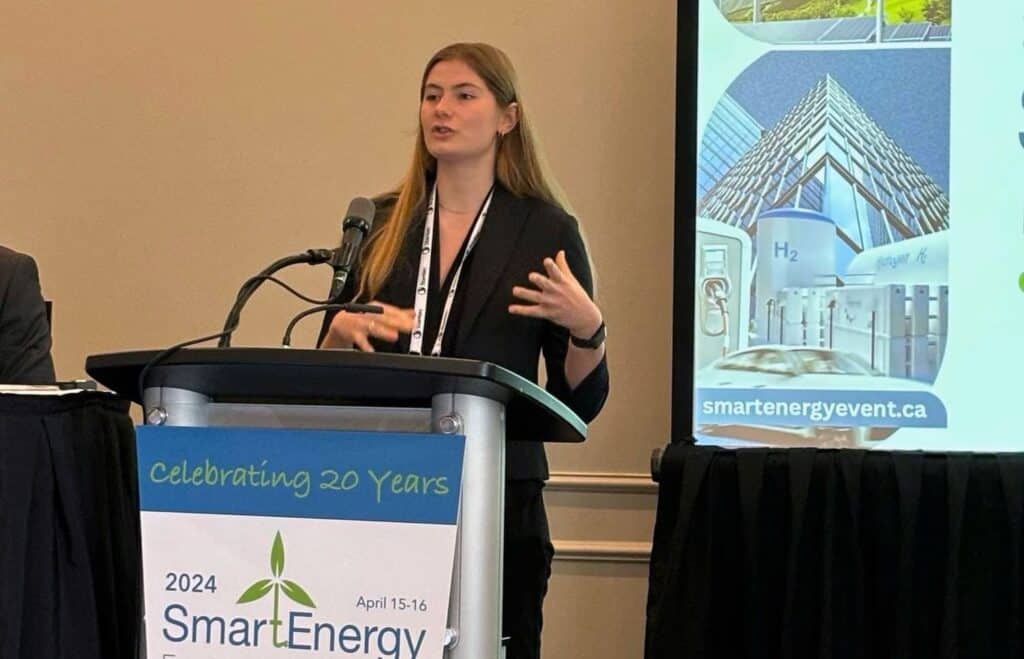 Genève Magnan gives insight into the SMART Energy Conference